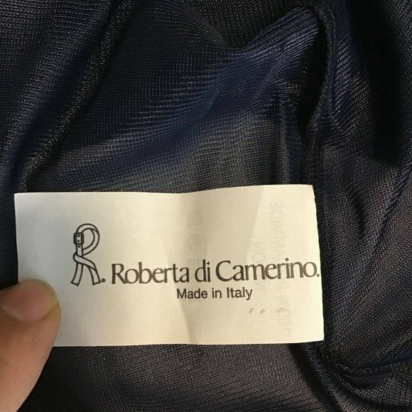 ROBERTA di CAMERINO Women's Blue Spaghetti Strap Sleeveless Tank Top Size 46 XL - Picture 9 of 14